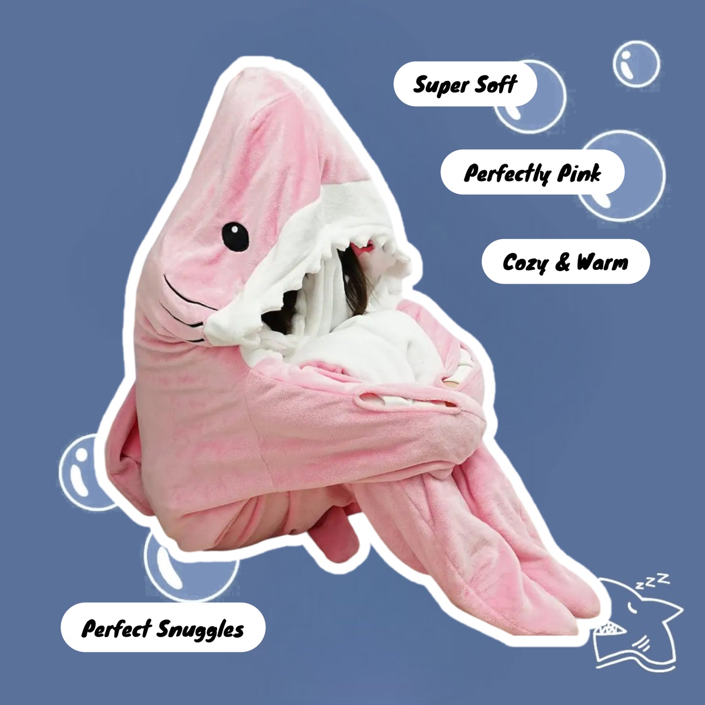 Shark Blanket Pink Sharkie Blankie Cozy Shark US Shark Blanket UK Shark Blanket AU
