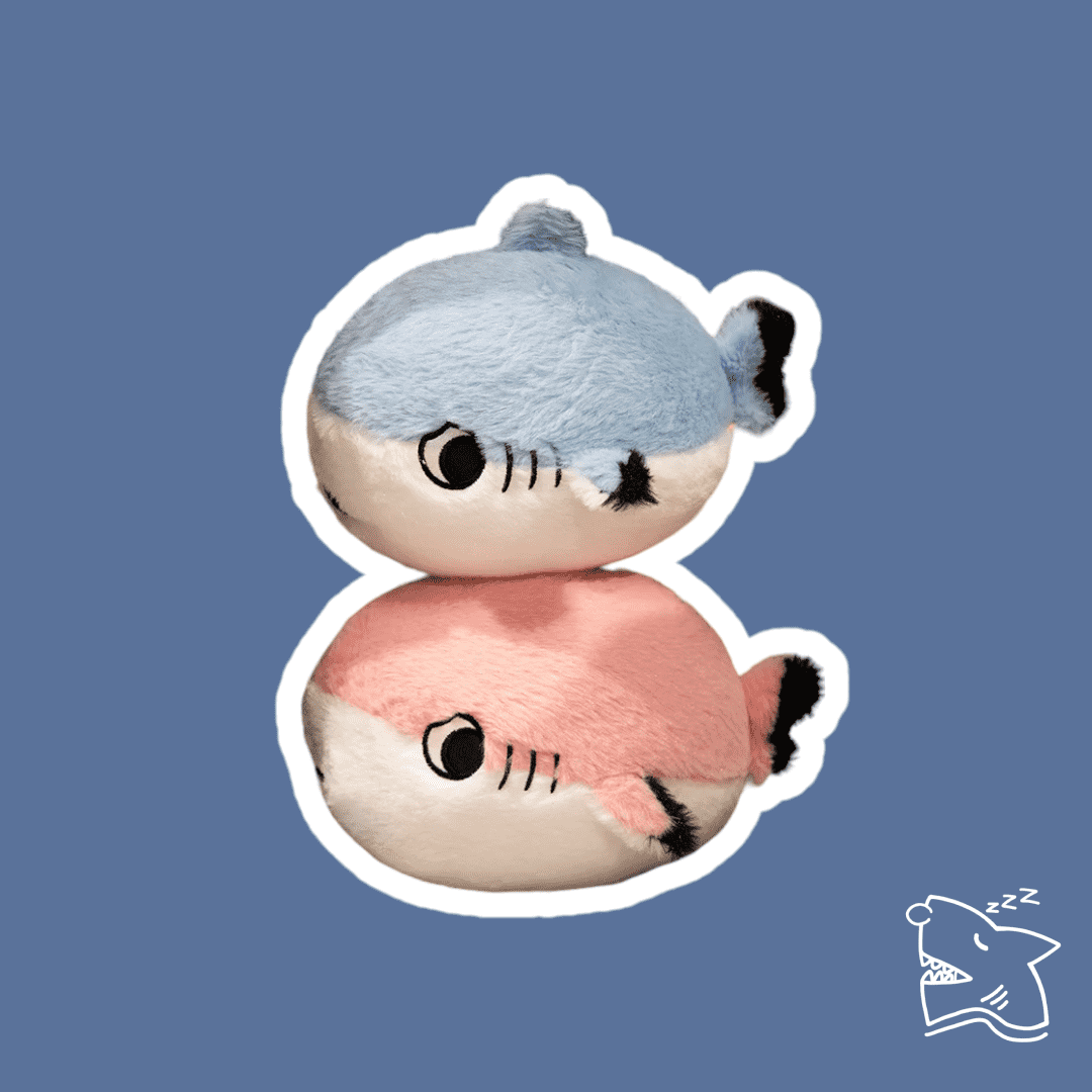 Shark Plushie Super Soft Cute & Cuddly Colors Blue or Pink, UK, USA, EU, AU, CA - Sleepy Sharky Shark Blanket
