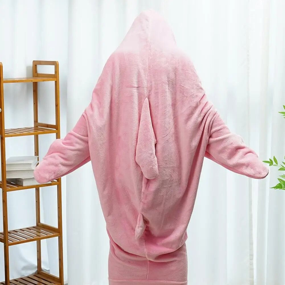 Sleepy Sharky Pink Shark Blanket Super Comfy & Soft Original and Authentic Sharkie Blankie Cozy Shark Blanket
