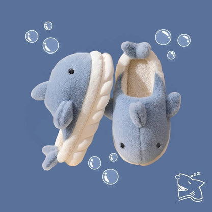 Sleepy Sharky Oversized Super Soft Shark Slippers